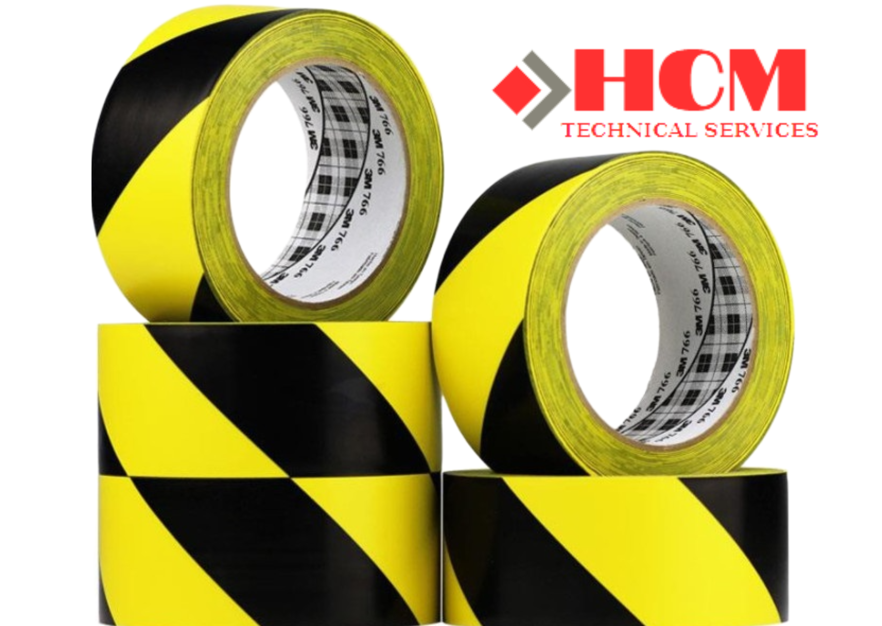 3M 766 SỌC VÀNG ĐEN dài 33m khổ ngang tùy chỉnh